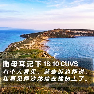 撒 母 耳 记 下 18:10 CUVS Bible Verse Image
