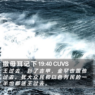 撒 母 耳 记 下 19:40 CUVS Bible Verse Image
