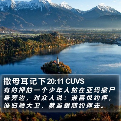 撒 母 耳 记 下 20:11 CUVS Bible Verse Image
