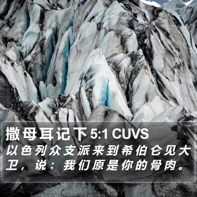 撒 母 耳 记 下 5:1 CUVS Bible Verse Image