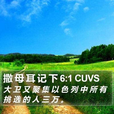 撒 母 耳 记 下 6:1 CUVS Bible Verse Image