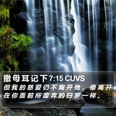 撒 母 耳 记 下 7:15 CUVS Bible Verse Image