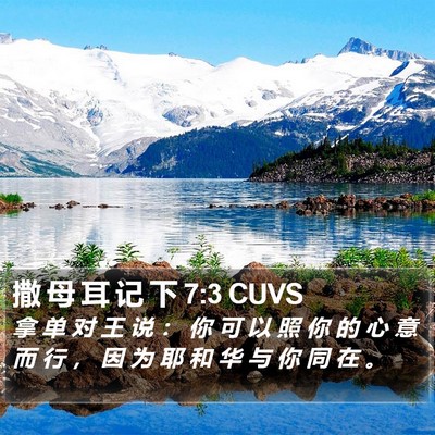 撒 母 耳 记 下 7:3 CUVS Bible Verse Image