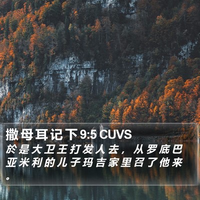 撒 母 耳 记 下 9:5 CUVS Bible Verse Image