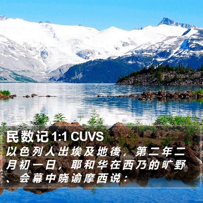 民 数 记 1:1 CUVS Bible Verse Image