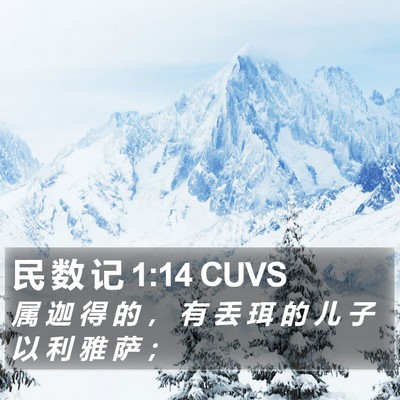 民 数 记 1:14 CUVS Bible Verse Image