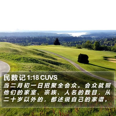 民 数 记 1:18 CUVS Bible Verse Image