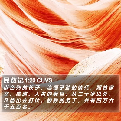 民 数 记 1:20 CUVS Bible Verse Image