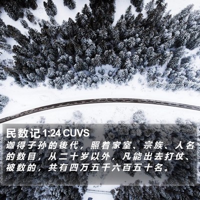 民 数 记 1:24 CUVS Bible Verse Image