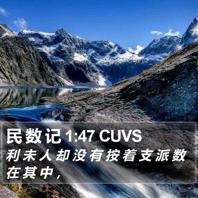 民 数 记 1:47 CUVS Bible Verse Image
