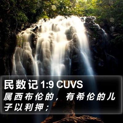 民 数 记 1:9 CUVS Bible Verse Image