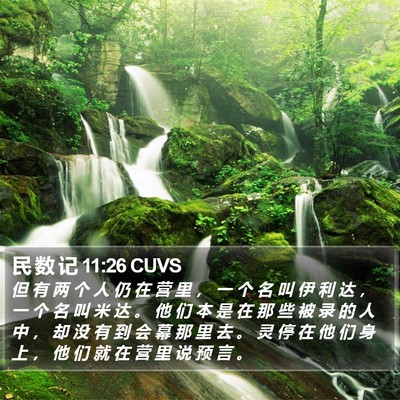 民 数 记 11:26 CUVS Bible Verse Image