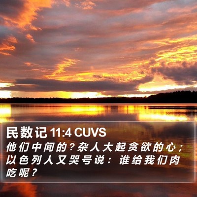 民 数 记 11:4 CUVS Bible Verse Image