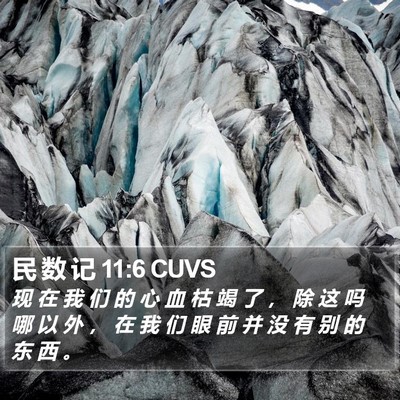 民 数 记 11:6 CUVS Bible Verse Image