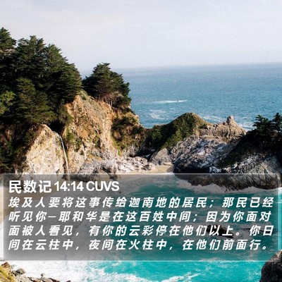 民 数 记 14:14 CUVS Bible Verse Image