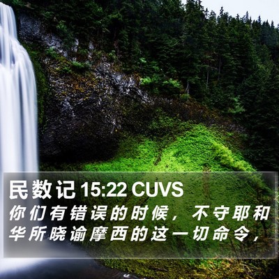 民 数 记 15:22 CUVS Bible Verse Image