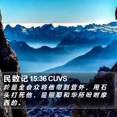 民 数 记 15:36 CUVS Bible Verse Image
