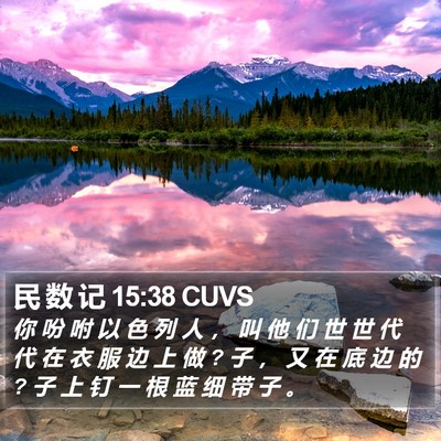民 数 记 15:38 CUVS Bible Verse Image
