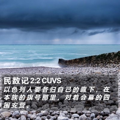 民 数 记 2:2 CUVS Bible Verse Image