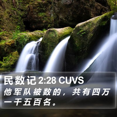 民 数 记 2:28 CUVS Bible Verse Image