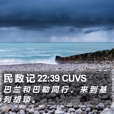 民 数 记 22:39 CUVS Bible Verse Image