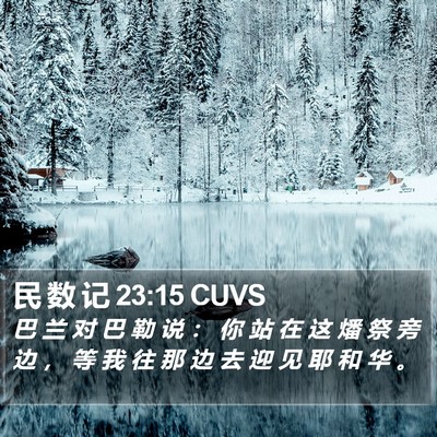 民 数 记 23:15 CUVS Bible Verse Image