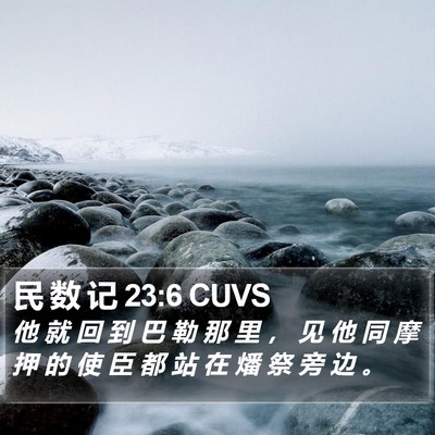 民 数 记 23:6 CUVS Bible Verse Image
