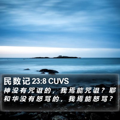 民 数 记 23:8 CUVS Bible Verse Image