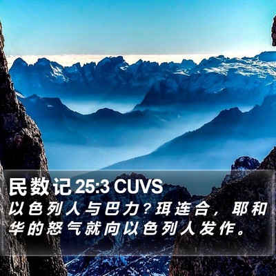 民 数 记 25:3 CUVS Bible Verse Image