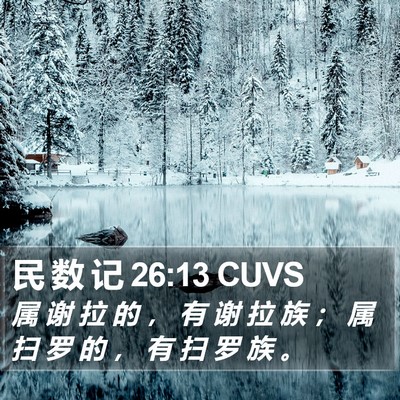 民 数 记 26:13 CUVS Bible Verse Image