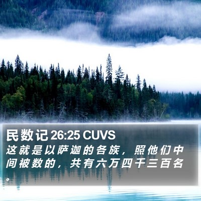 民 数 记 26:25 CUVS Bible Verse Image