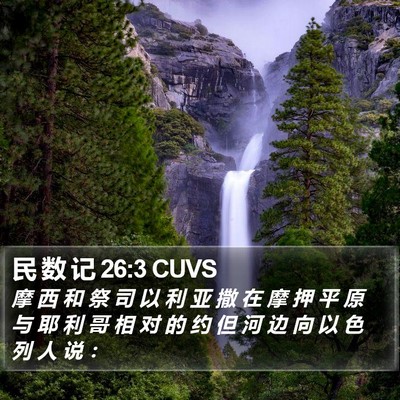 民 数 记 26:3 CUVS Bible Verse Image