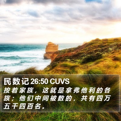 民 数 记 26:50 CUVS Bible Verse Image