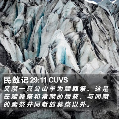 民 数 记 29:11 CUVS Bible Verse Image