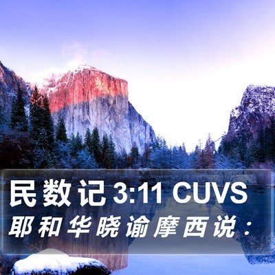 民 数 记 3:11 CUVS Bible Verse Image