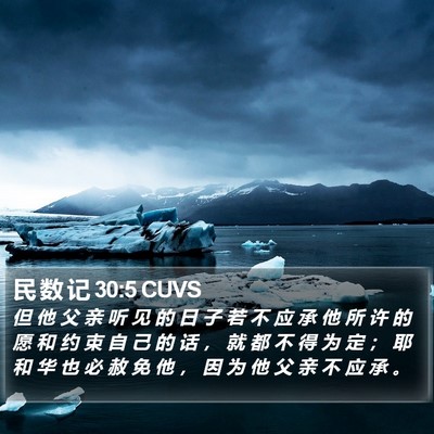 民 数 记 30:5 CUVS Bible Verse Image