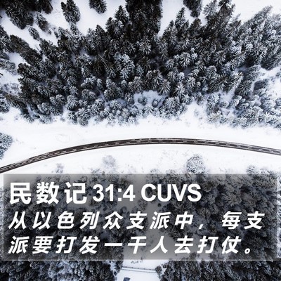 民 数 记 31:4 CUVS Bible Verse Image