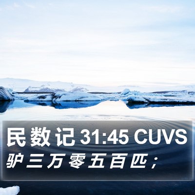 民 数 记 31:45 CUVS Bible Verse Image