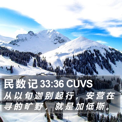 民 数 记 33:36 CUVS Bible Verse Image