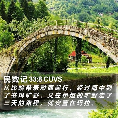 民 数 记 33:8 CUVS Bible Verse Image