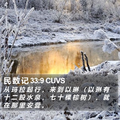 民 数 记 33:9 CUVS Bible Verse Image