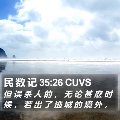 民 数 记 35:26 CUVS Bible Verse Image