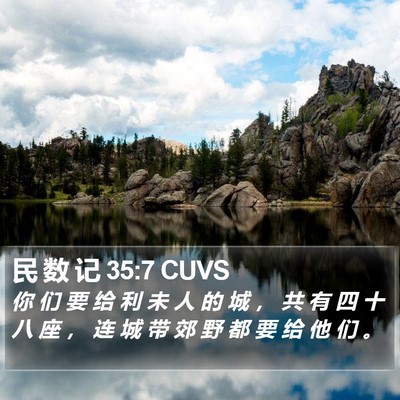 民 数 记 35:7 CUVS Bible Verse Image