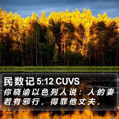 民 数 记 5:12 CUVS Bible Verse Image