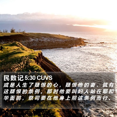 民 数 记 5:30 CUVS Bible Verse Image