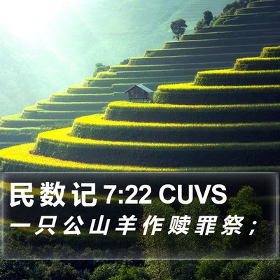 民 数 记 7:22 CUVS Bible Verse Image