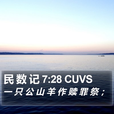 民 数 记 7:28 CUVS Bible Verse Image