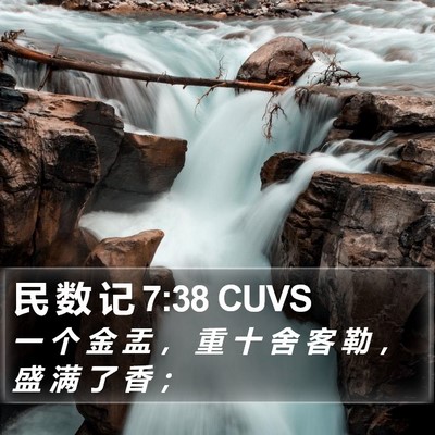民 数 记 7:38 CUVS Bible Verse Image