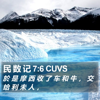 民 数 记 7:6 CUVS Bible Verse Image