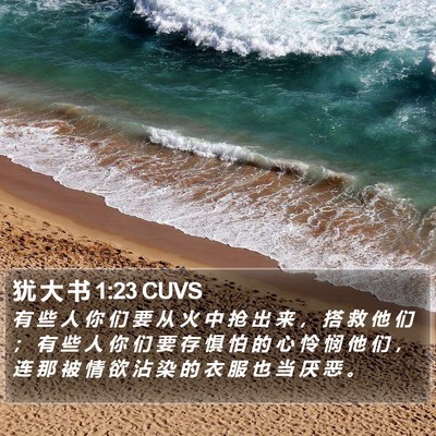 犹 大 书 1:23 CUVS Bible Verse Image